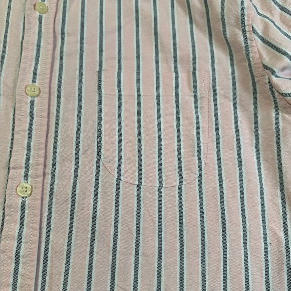 Aeropostale Y2K Men's Bottom Up Shirt Pink and Grey Stripes in Size M - Picture 12 of 12